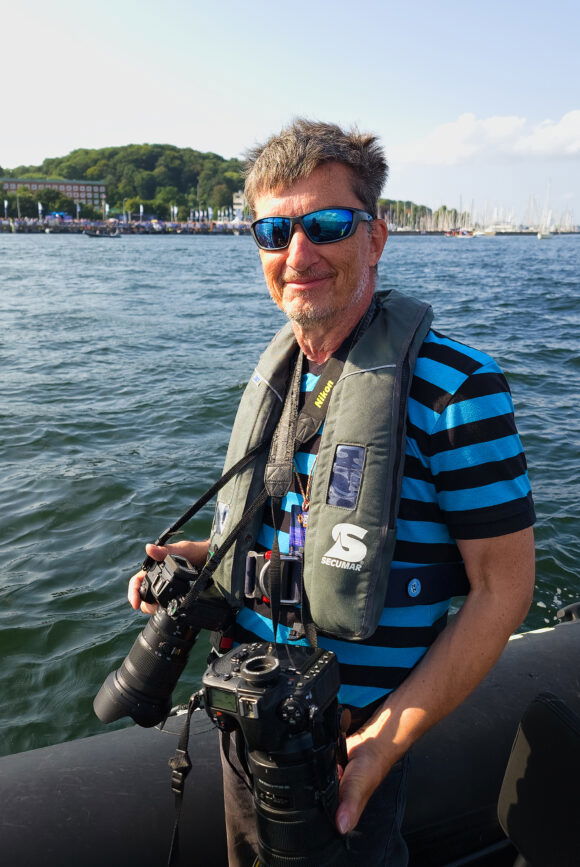 Photographer Martin Vahlbruch at the Ocean Race Kiel