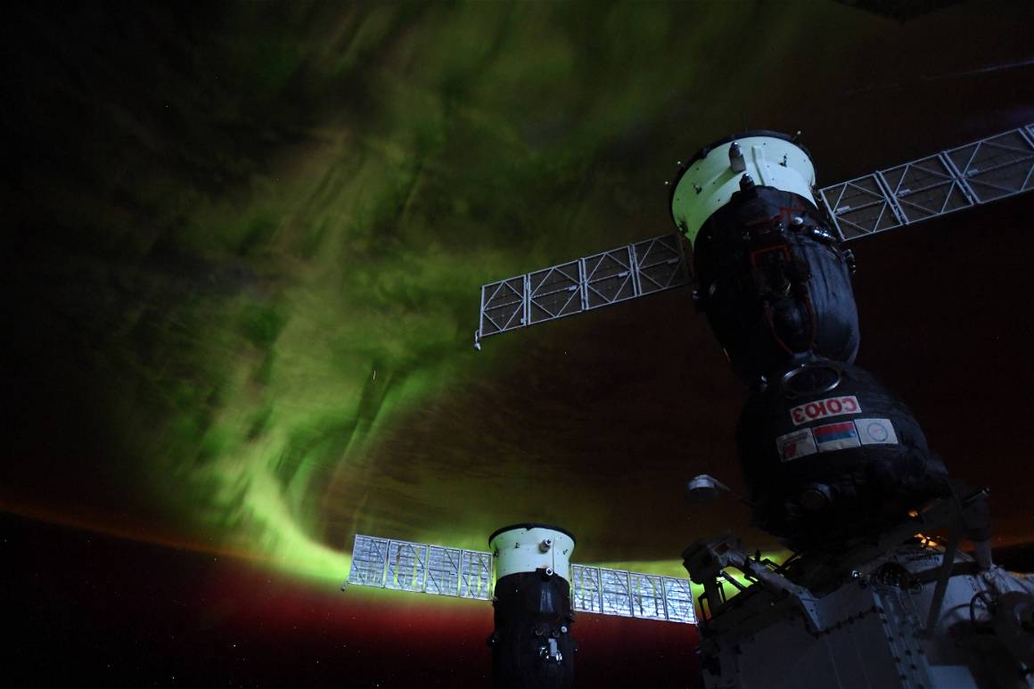 IMAGO / Zuma Wire / NASA | An aurora in the Earth’s atmosphere aboard the International Space Station, photo taken by Christina Koch.