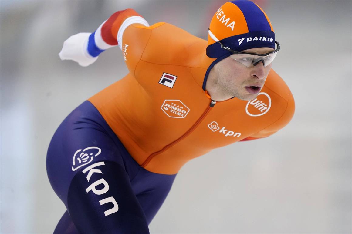IMAGO / VI Images | Sven Kramer in the 5000-meter during the ISU World Single Distances Speed Skating Championships in Salt Lake City on February 13, 2020