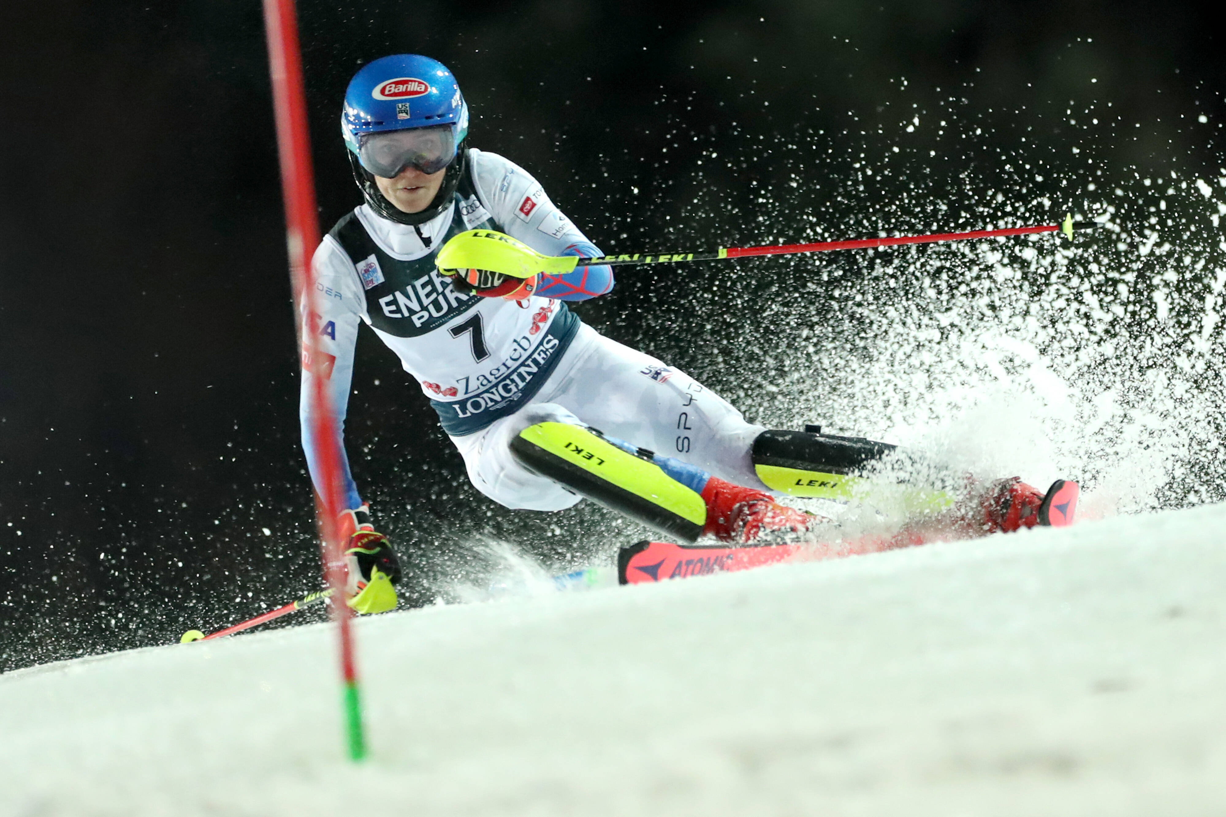 IMAGO / Pixsell | Mikaela Shiffrin in the Women’s Slalom at the FIS Ski World Cup Snow Queen Trophy in Zagreb, Croatia on January 4, 2022