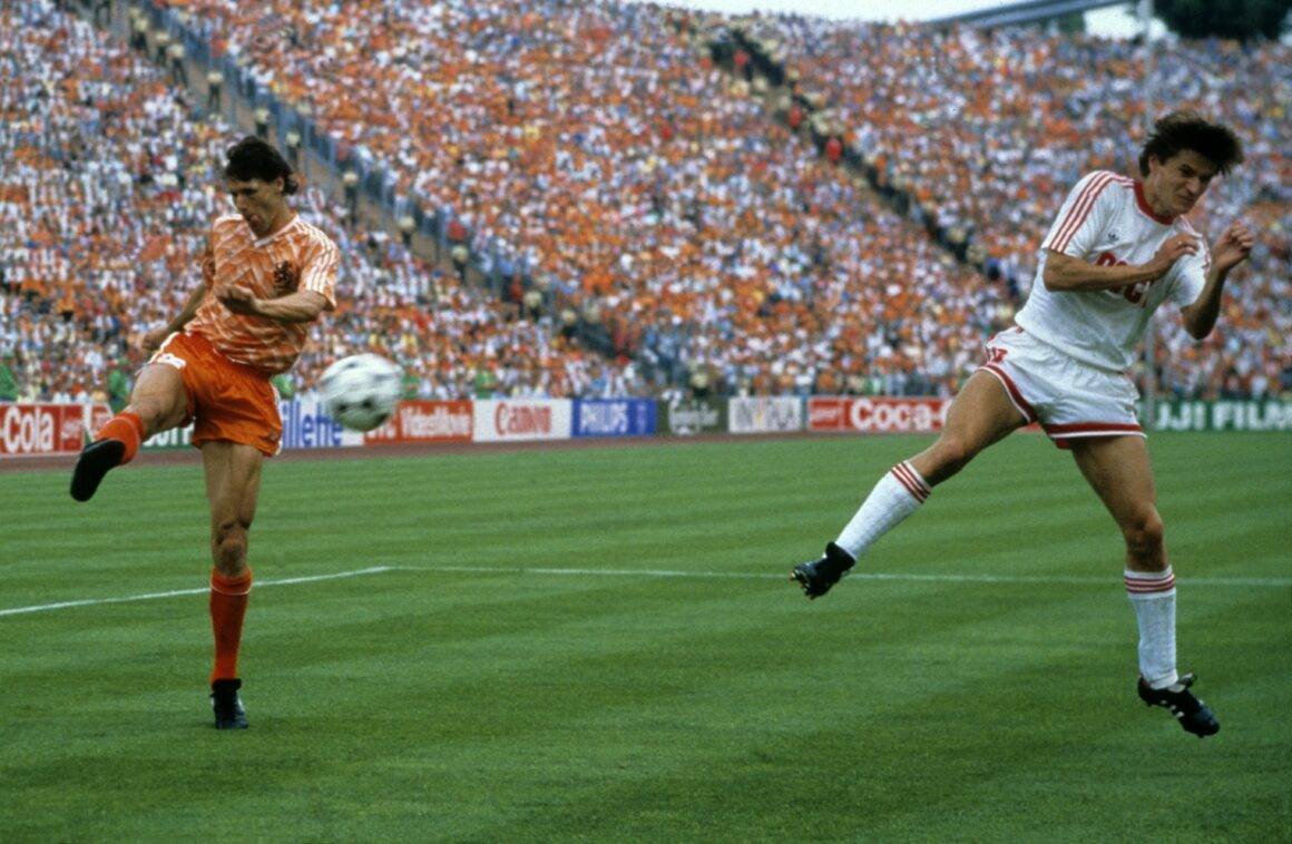 IMAGO / Horstmüller | One of the Greatest Goals in UEFA EURO History: Marco van Basten's iconic strike secures victory for the Netherlands in the 1988 final.