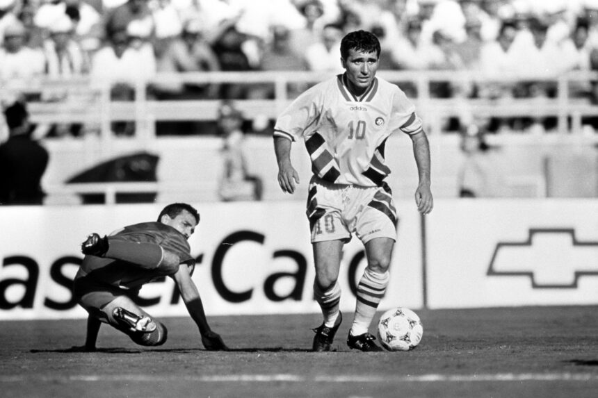 Gheorghe Hagi in World Cup 1994 against Colombia