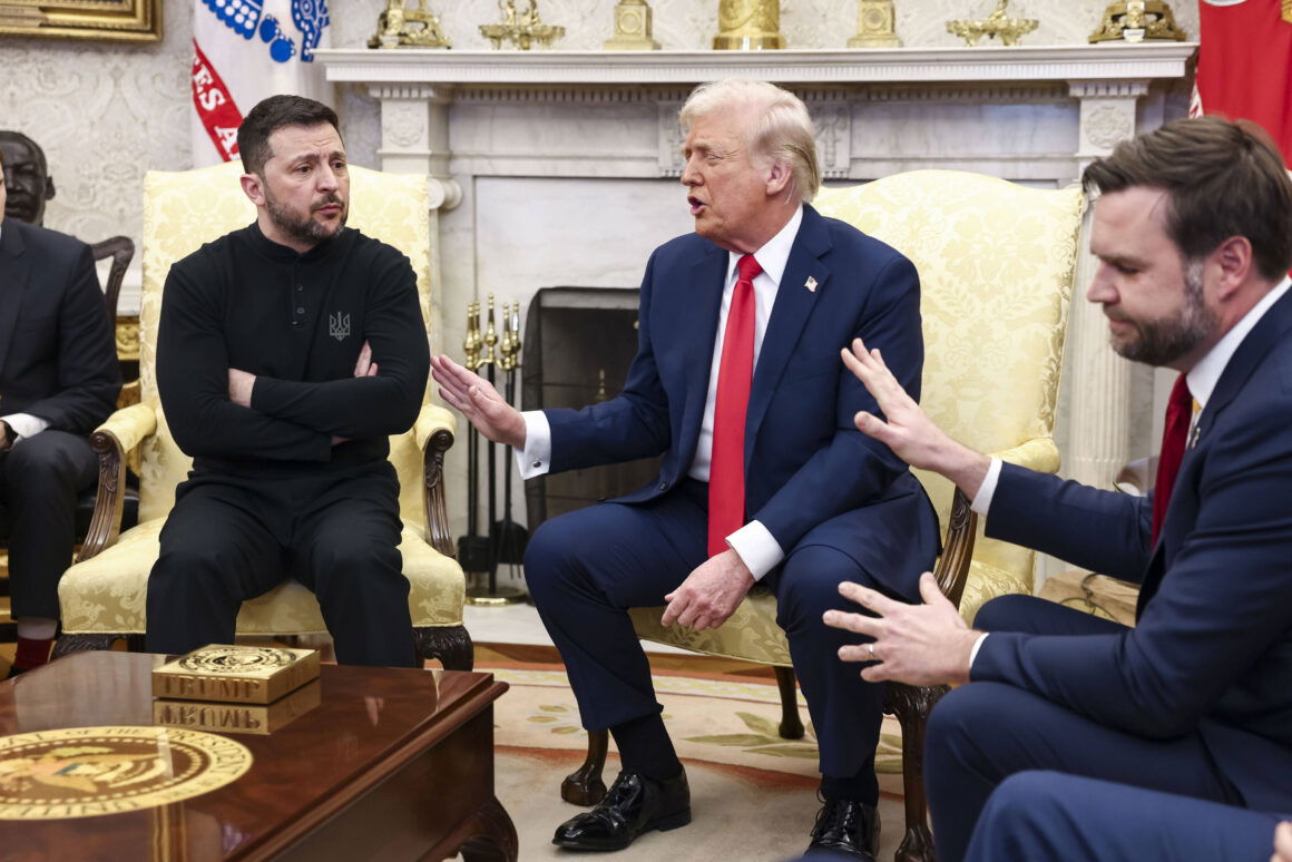 Trump and Zelensky meeting photo 2025
