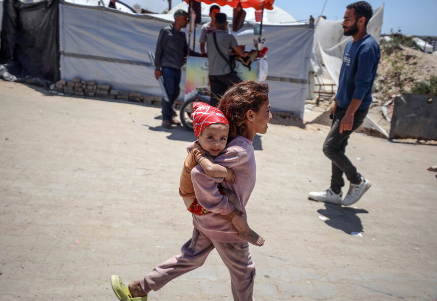 photo of a Palestinian child