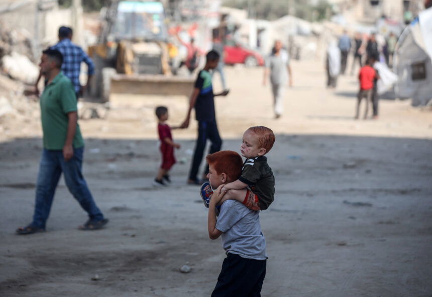 photo of a Palestinian child