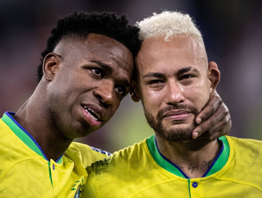 Vinicius Jr and Neymar in FIFA world cup 2022.