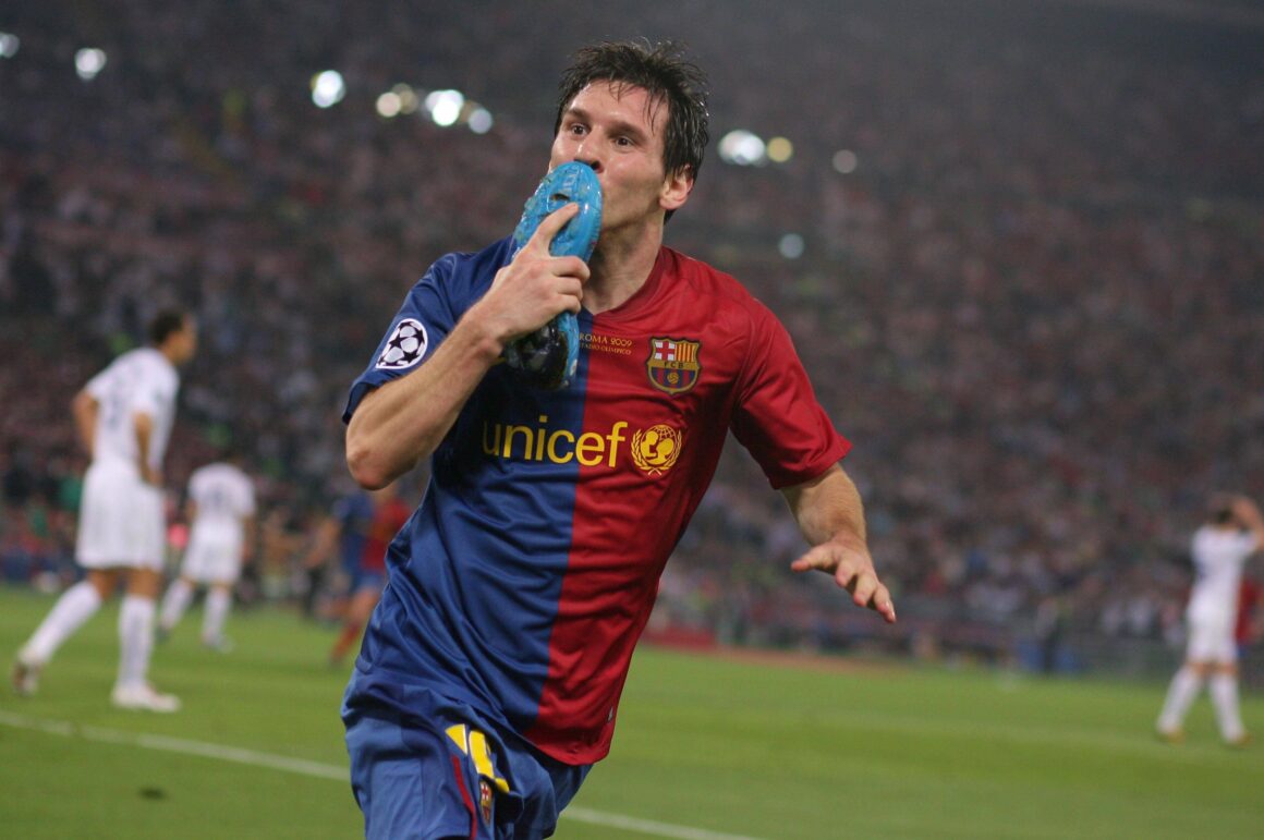 Lionel Messi's iconic celeberation.