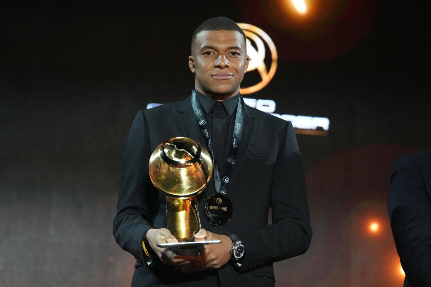 Kylian Mbappe during the Kafd Global Soccer Awards