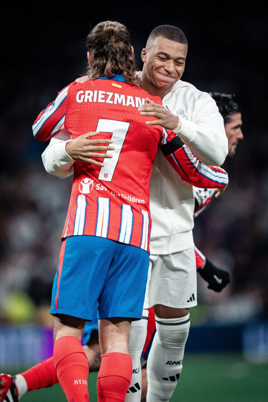 Kylian Mbappé (Real Madrid CF) and Antoine Griezmann (Atletico de Madrid)