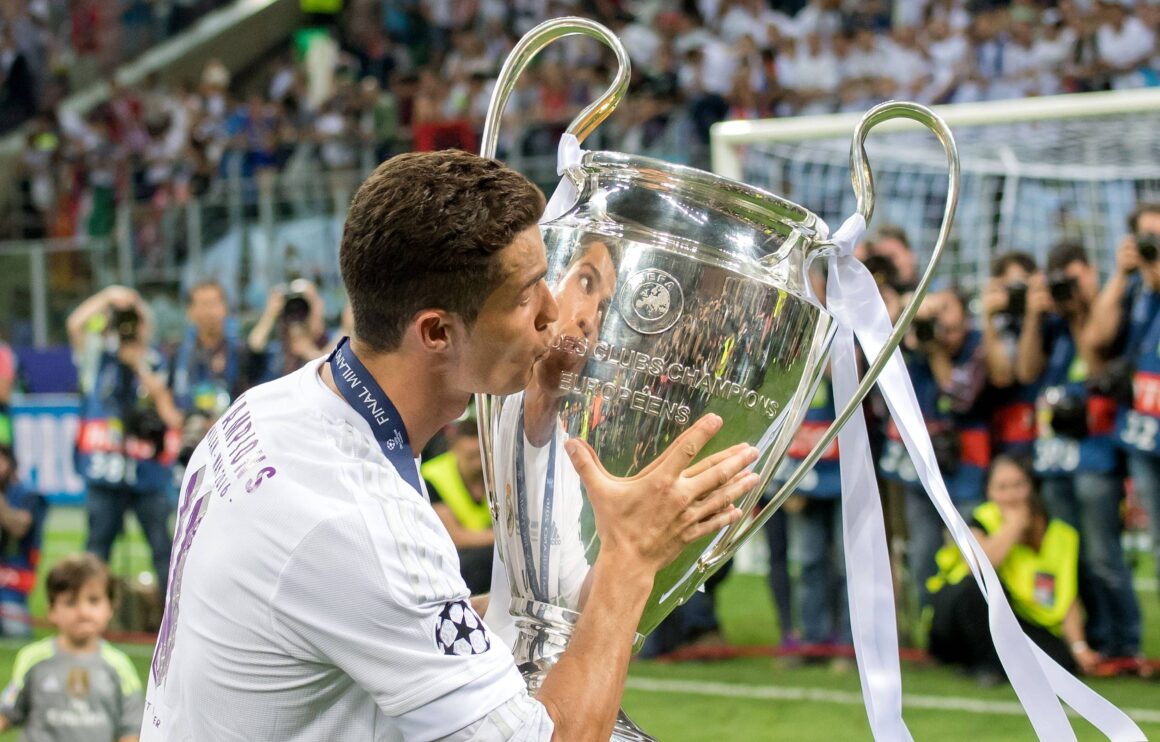 Cristiano Ronaldo UEFA Champions League trophy photos