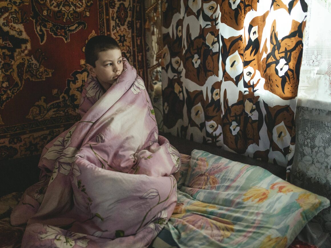 Ukrainian children in war